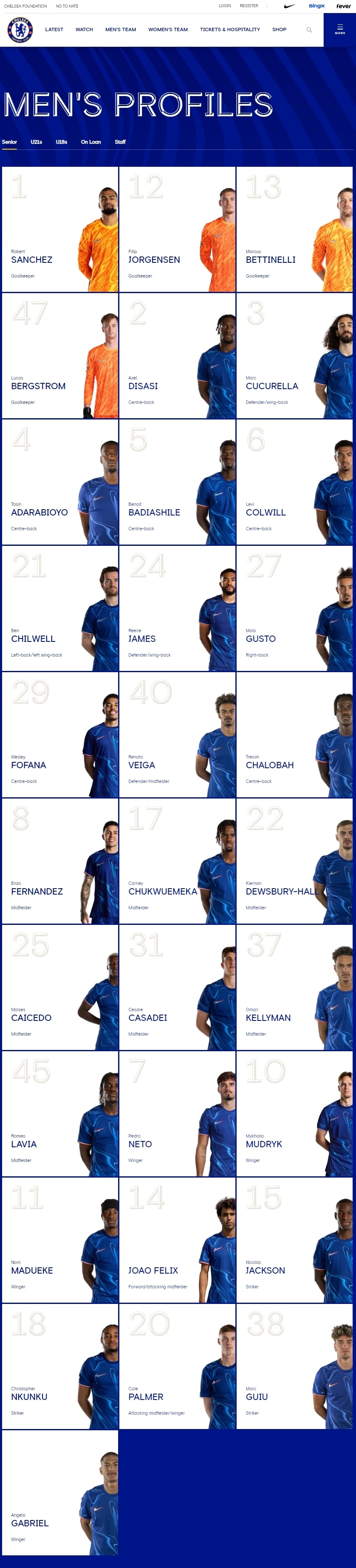 切尔西年轻中锋